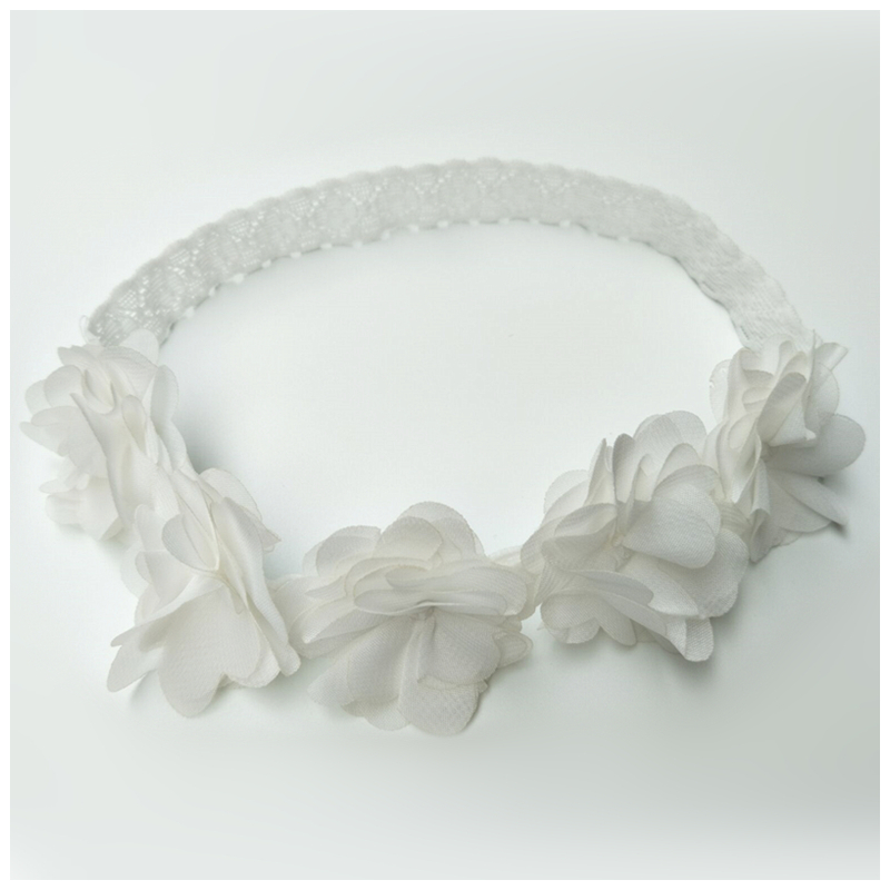 Simple Fashion Five Chiffon Flower Children's Headband display picture 5