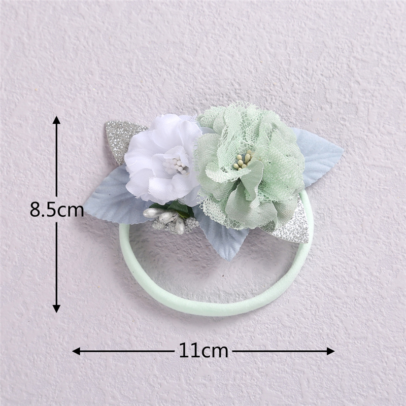 Simple Flower Nylon Elastic Baby Girl's Headband display picture 1