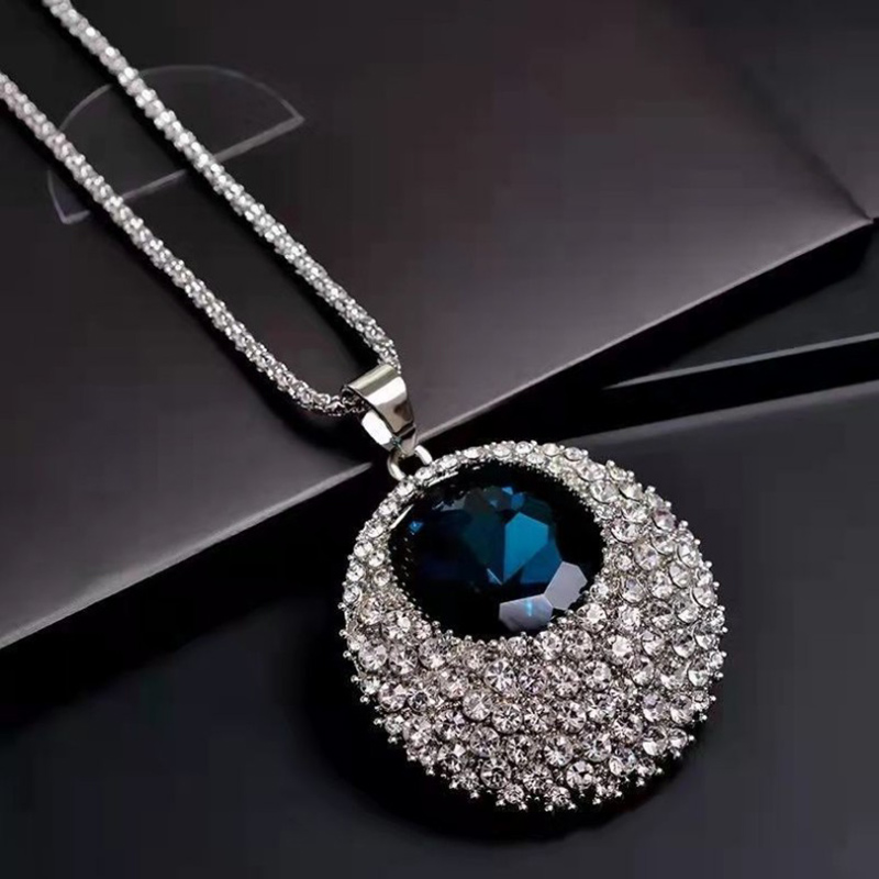 Fashion Jewelry Rhinestone Crystal Necklace display picture 2