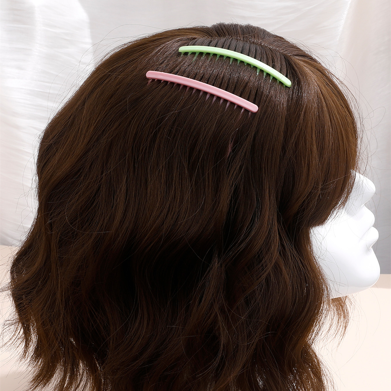 Korean Candy Color Bangs Hair Comb Set Simple Headdress Solid Color Broken Hair Comb Insert display picture 1
