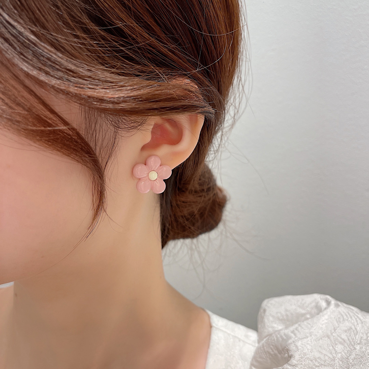 Korean Temperament Net Red Ins Wind Flower Earrings Female 2022 New Trendy Fashion All-match Cute Earrings Earrings display picture 27