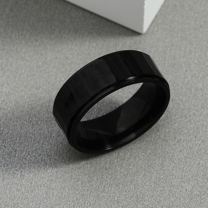 Simple Men's Stainless Steel Geometric Ring display picture 4