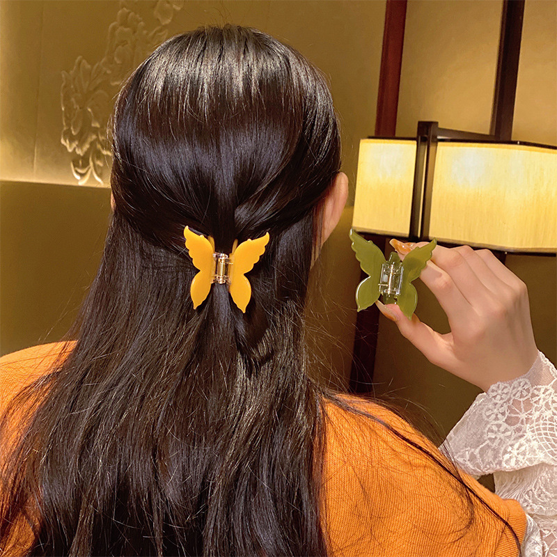 Au Début Du Printemps Super Fée Papillon Épingle À Cheveux Femme Tête Arrière Cheveux Pour Attraper Net Clip De Requin Rouge Pour Attirer Les Abeilles Pour Attirer Les Papillons Petit Clip Frais Pour Attraper Le Clip display picture 4