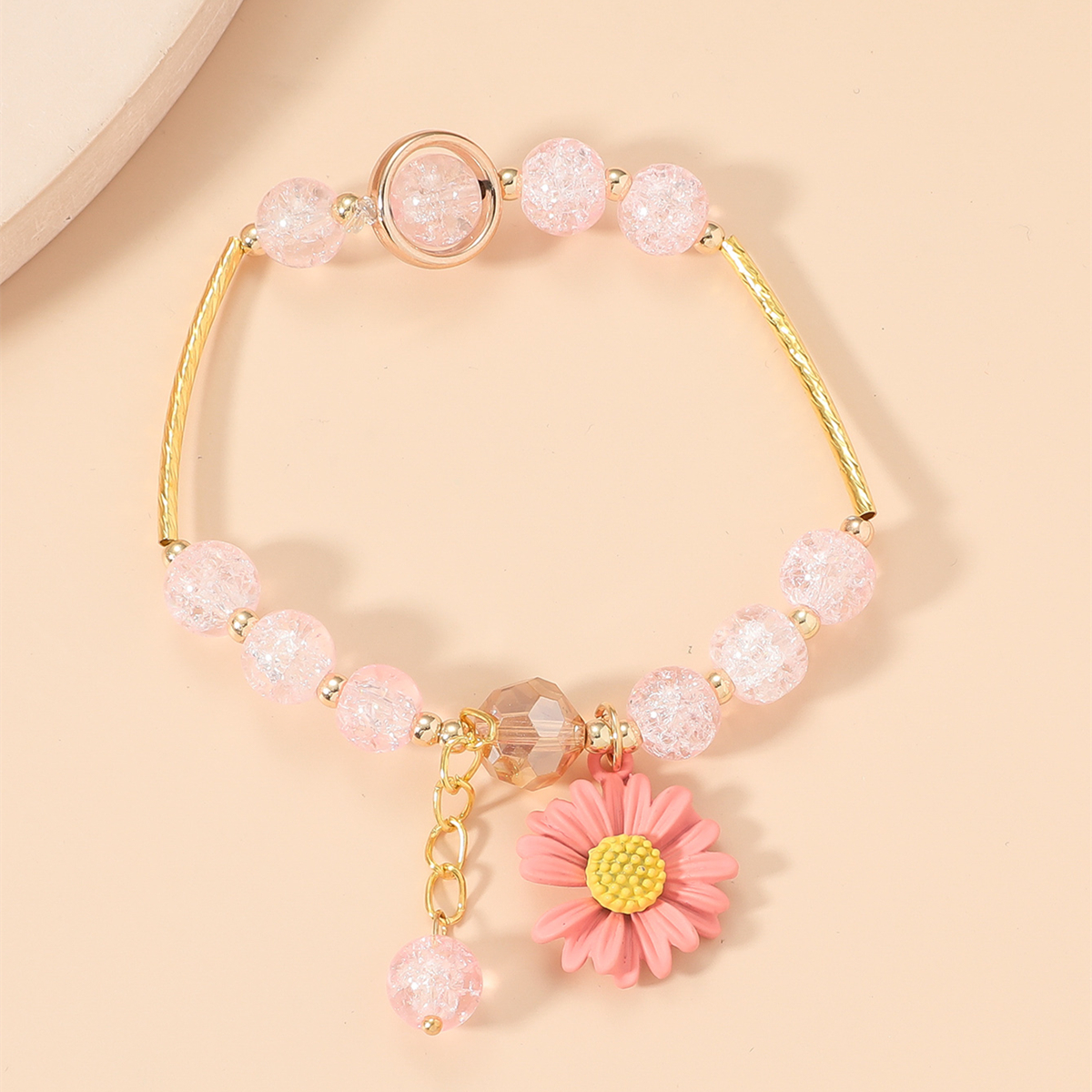 Cross-border Supply Crystal Small Fresh Daisy Bracelet Ins Simple Bracelet display picture 1