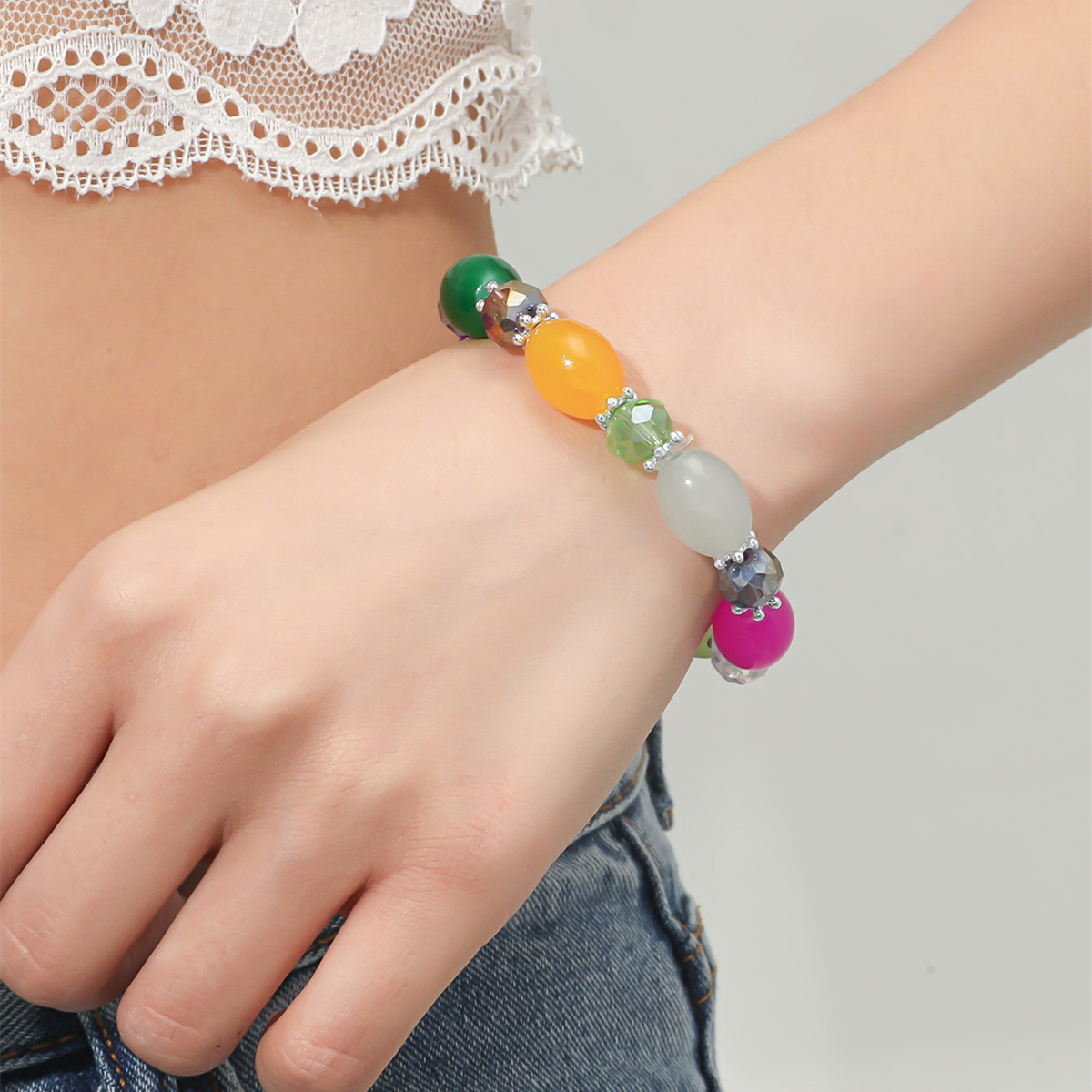 Foreign Trade Jewelry Wholesale Crystal Bracelet High-end Crystal Bracelet Jewelry display picture 2