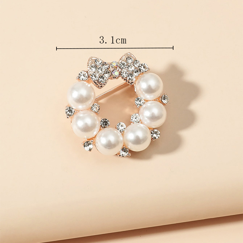 Fashion New Jewelry Popular Bow Pearl Brooch display picture 3