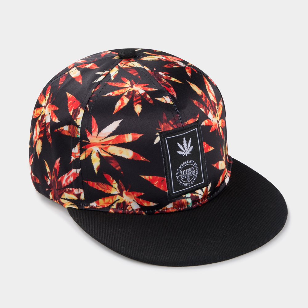 Casual Adjustable Embroidery Maple Leaf Printing Flat Brim Baseball Cap display picture 5