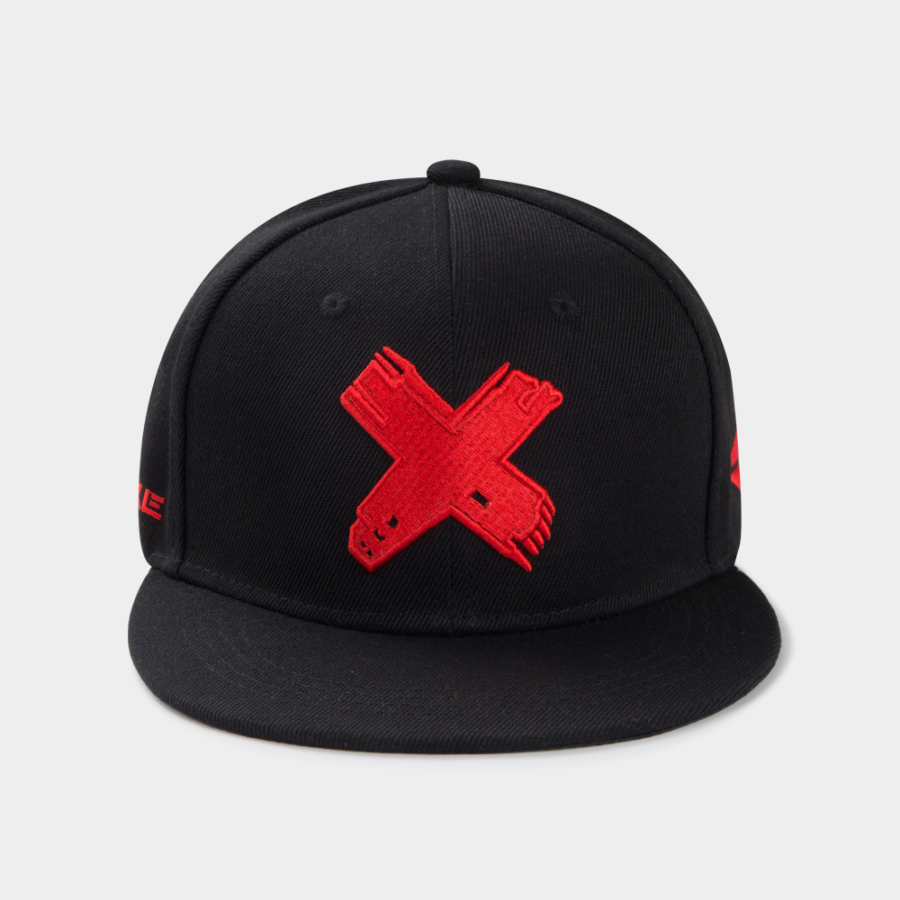 قابل للتعديل التطريز إلكتروني X شقة حافة قبعة بيسبول عارضة قبعة display picture 2