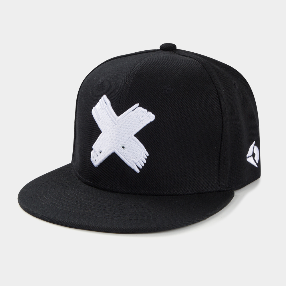 Adjustable Embroidery Letter X Flat Brim Baseball Cap Casual Hat display picture 5