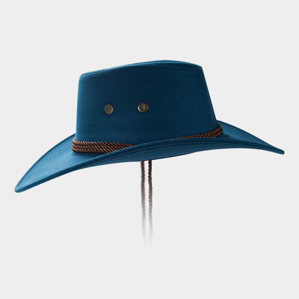 Sombrero De Vaquero Fedora Sombrero De Vaquero De Ala Grande Sombrero De Gamuza Al Aire Libre Sombrero De Montar Para Hombre display picture 4