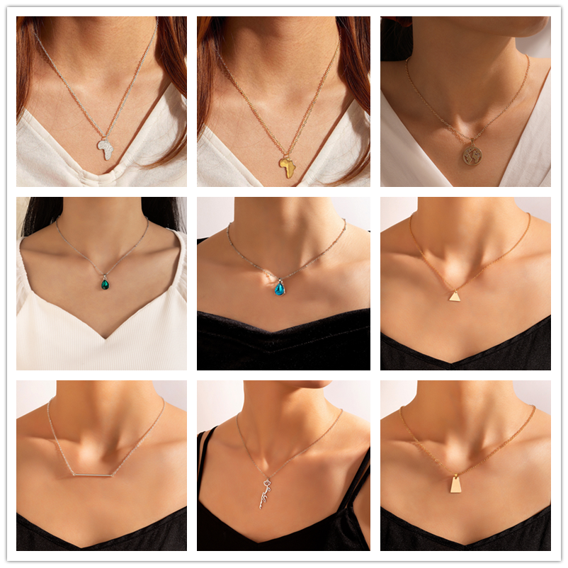 Hip Hop Style Alloy Geometric Single Layer Irregular Necklace display picture 1
