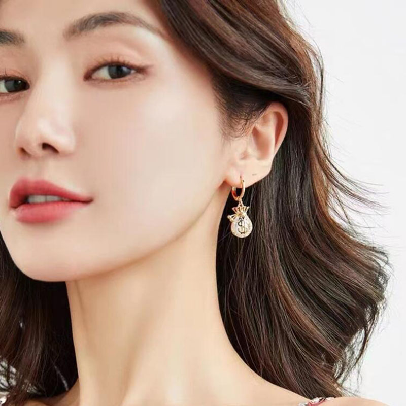 New Fashion Purse Shape Geometric Women Alloy Earrings display picture 5
