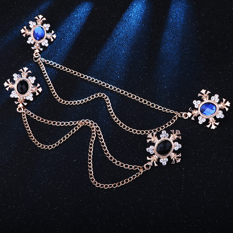 Fashion Flower Alloy Zinc Diamond Men'S Brooches display picture 4