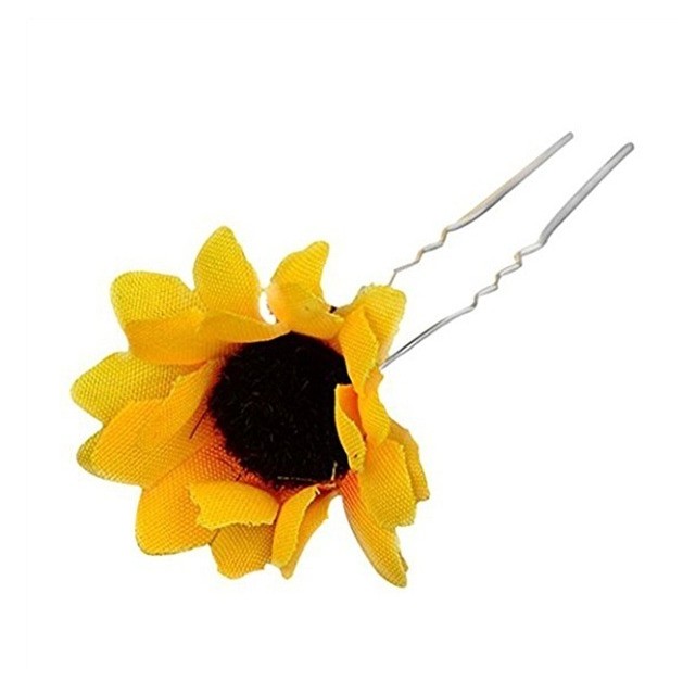 Fashion Sunflower Hair Plug Cute Hair Accessories Chrysanthemum Hairpin display picture 6