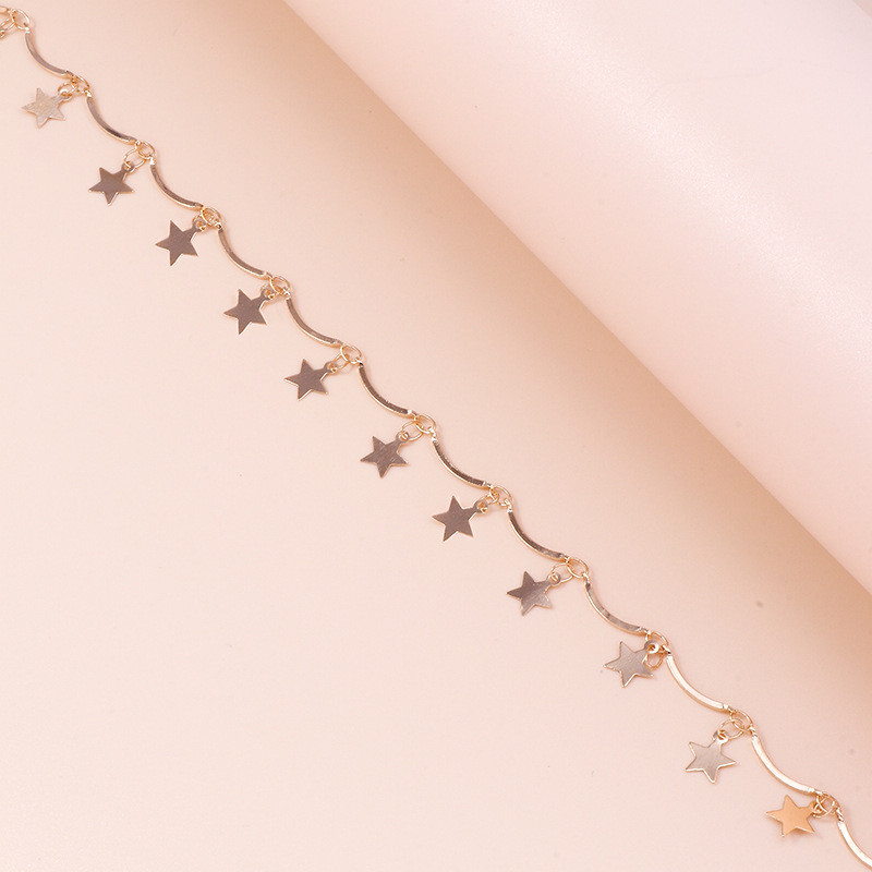 New Style Pentagram Star Handmade Alloy Waist Chain display picture 3