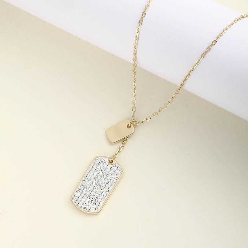 Simplicity Classic Fashion Geometric Pendant S925 Silver Necklace display picture 1