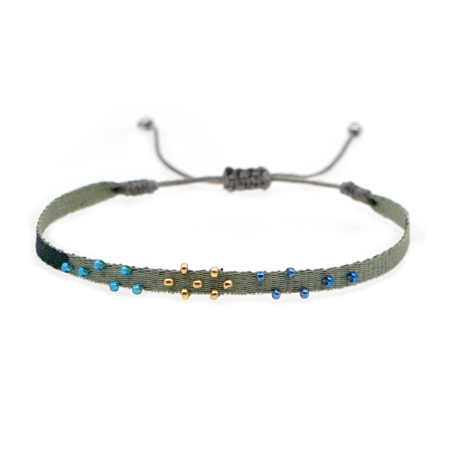 Style Ig Fait Main Bohémien Géométrique Verre En Tissu Tricot Unisexe Bracelets display picture 8