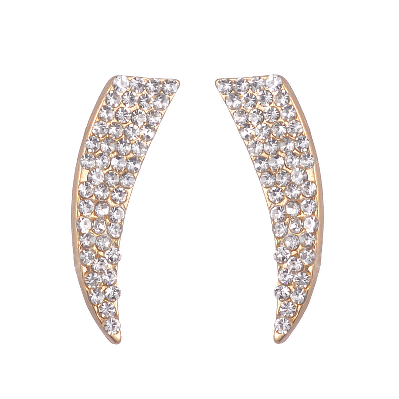 Fashion Elegant Rhinestone Full-jeweled Alloy Stud Earrings Ornament display picture 2