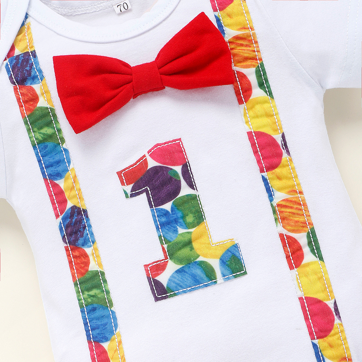 Summer Infant Digital Printing Short Sleeved Suspender Children's Set display picture 3