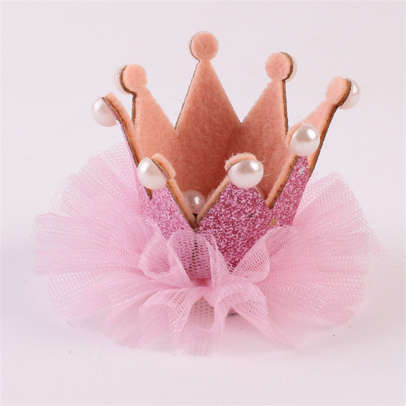 Fashion Lace Three-dimensional Crown Mesh Barrettes Hair Accessories display picture 1
