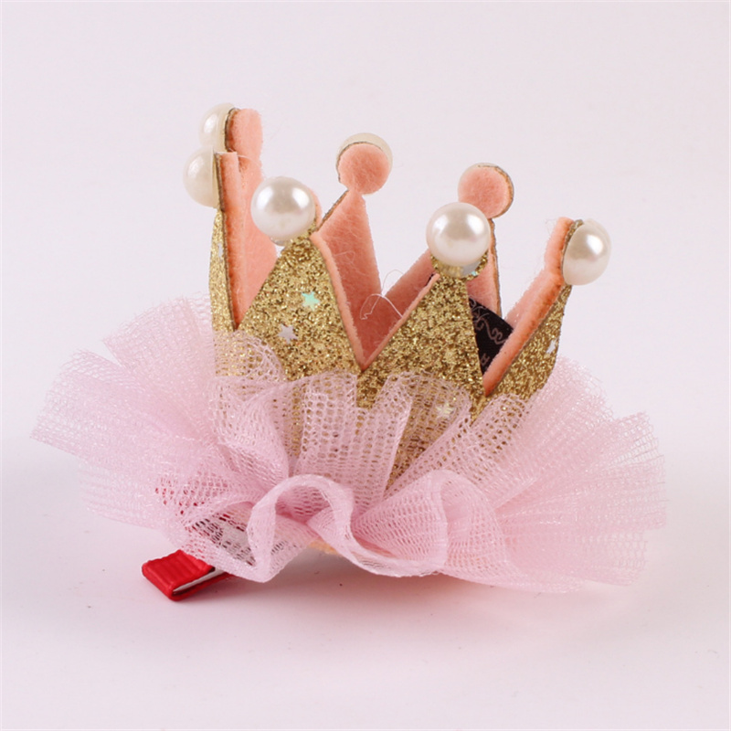 Fashion Lace Three-dimensional Crown Mesh Barrettes Hair Accessories display picture 2