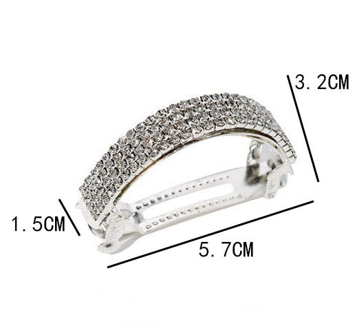Mode Diamant Incrusté Strass Arc Clip Barrettes Cheveux Accessoires display picture 15
