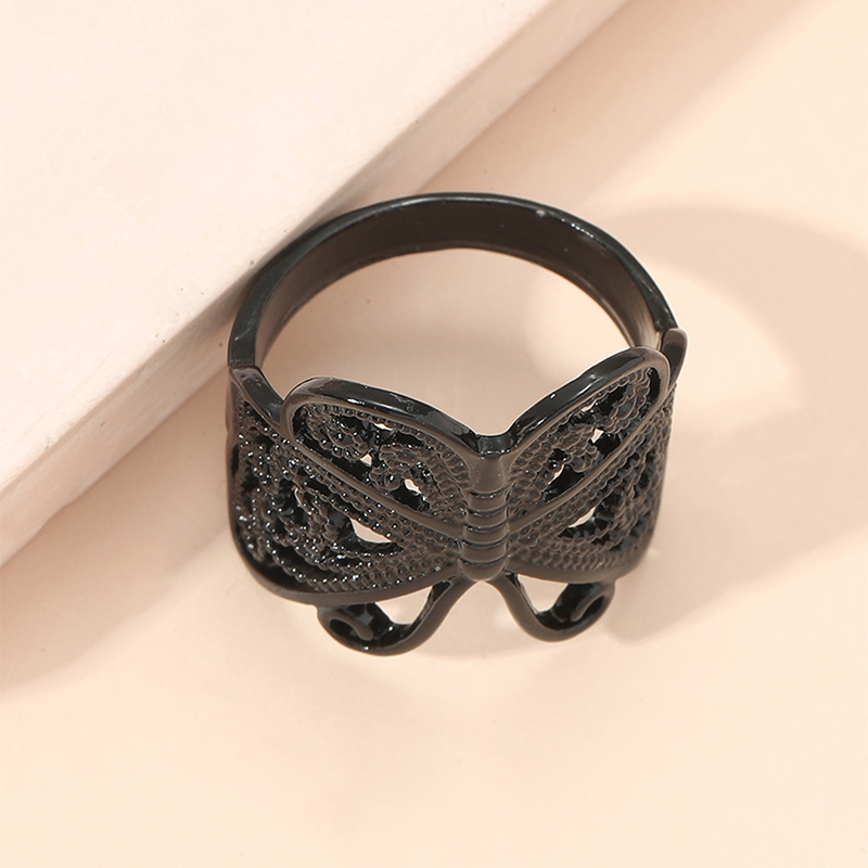 Fashion Butterfly Alloy Plating No Inlaid Women's Rings display picture 3
