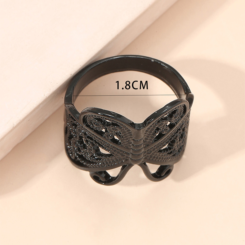 Fashion Butterfly Alloy Plating No Inlaid Women's Rings display picture 4