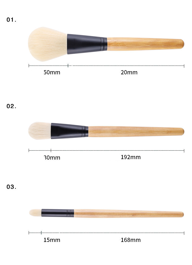 Simple Fashion Contrast Color Wooden Handle Single Makeup Brush Wholesale Nihaojewelry display picture 7