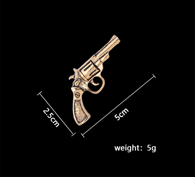 Fashion Pistol Alloy Zinc Plating Men'S Brooches display picture 1