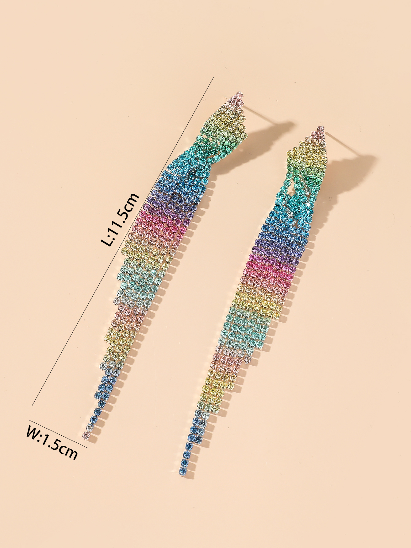 Simple Style Alliage Strass Impression Des Boucles D'oreilles Banquet Boucles D'oreilles display picture 2