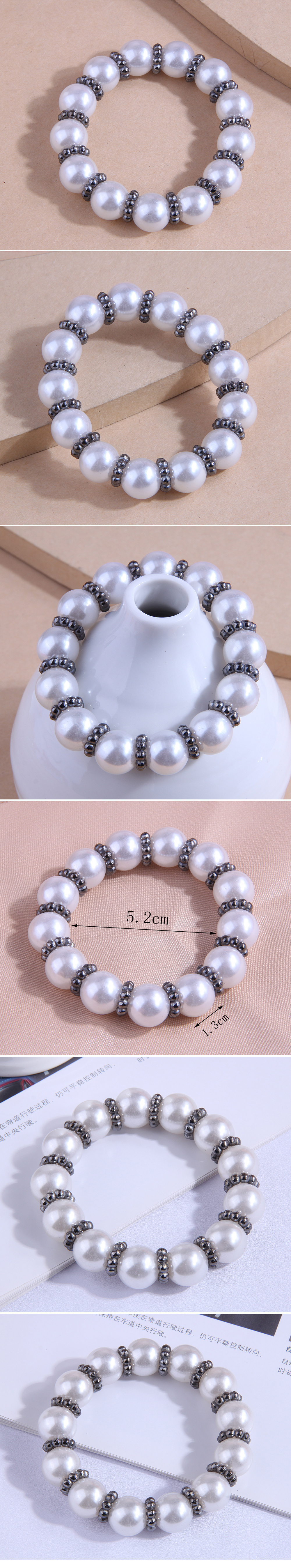 Nouveau Mode Simple Décor Grand Perle Grâce Bracelet display picture 1