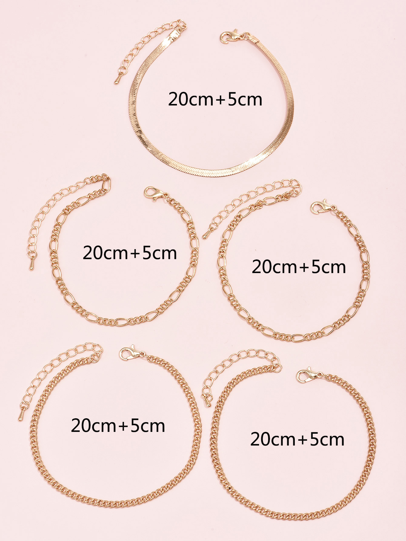 Classic Style Geometric No Inlaid Iron Wholesale Anklet display picture 3