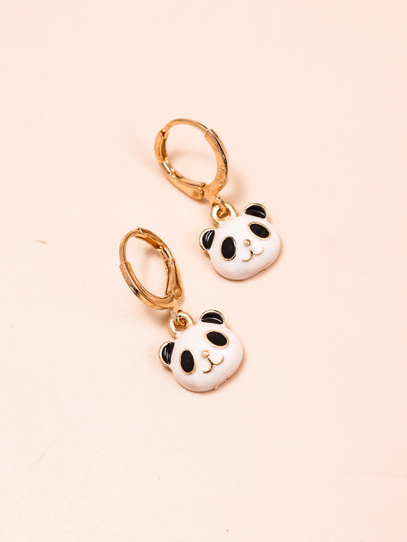 Cartoon Style Panda Alloy Enamel Drop Earrings display picture 2