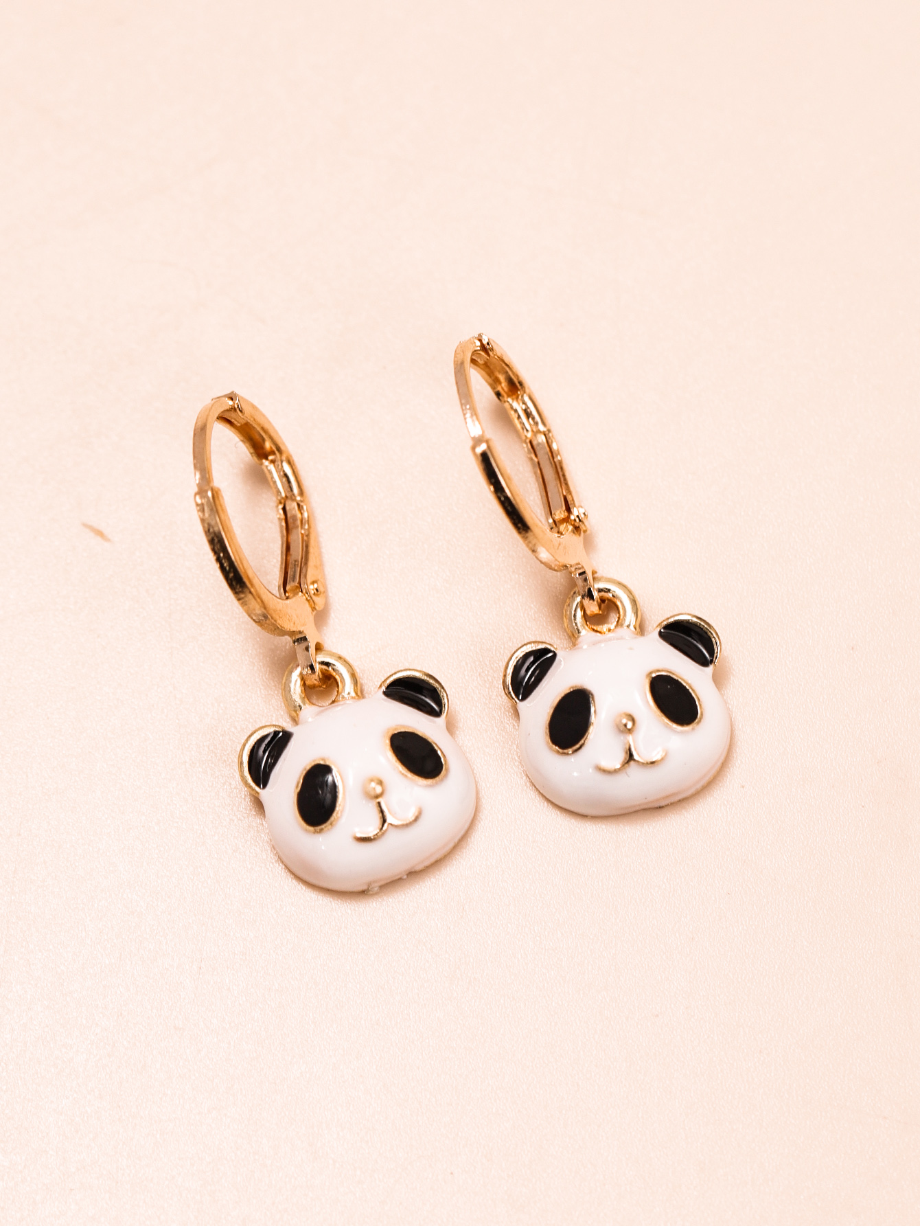 Cartoon Style Panda Alloy Enamel Drop Earrings display picture 3