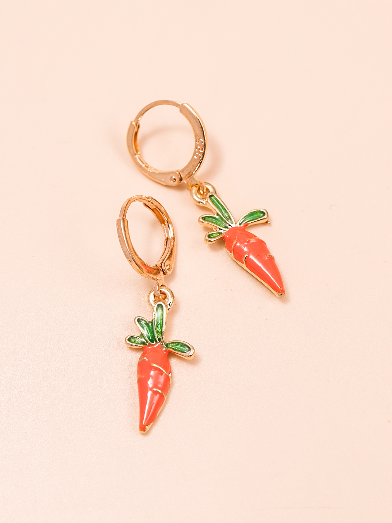 Cartoon Style Fruit Alloy No Inlaid Earrings display picture 2