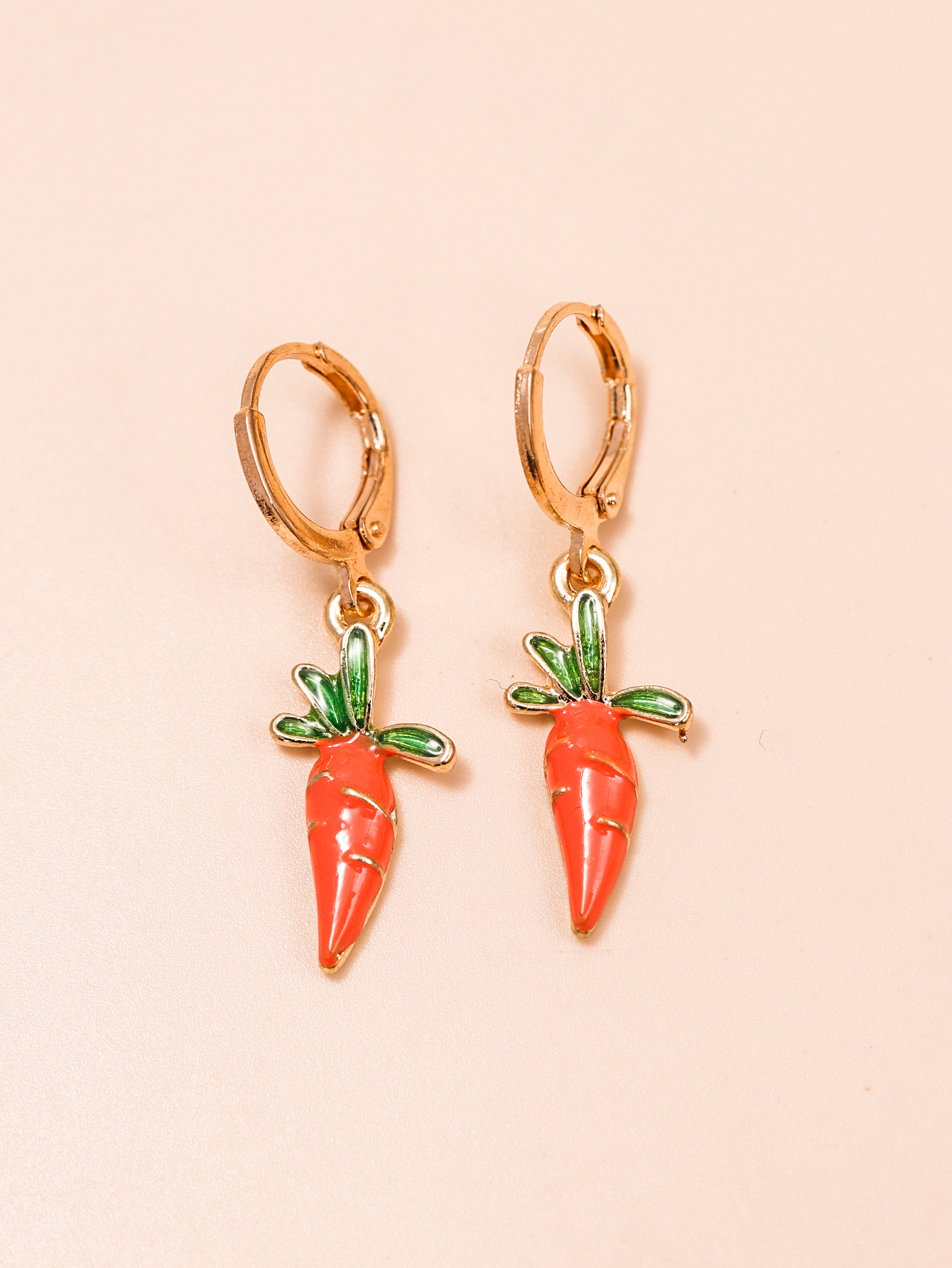 Cartoon Style Fruit Alloy No Inlaid Earrings display picture 4