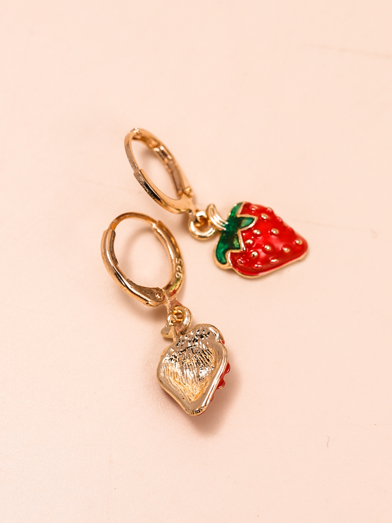 Cartoon Style Fruit Alloy No Inlaid Earrings display picture 4