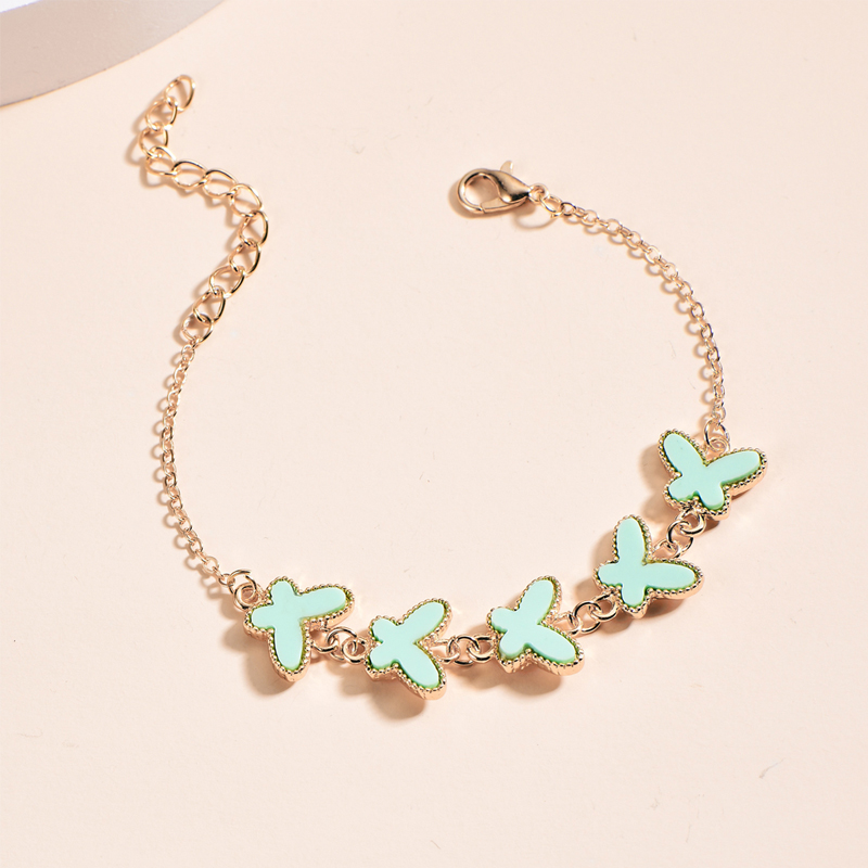 New Fashion Cute Candy Color Butterfly Adjustable Bracelet display picture 2