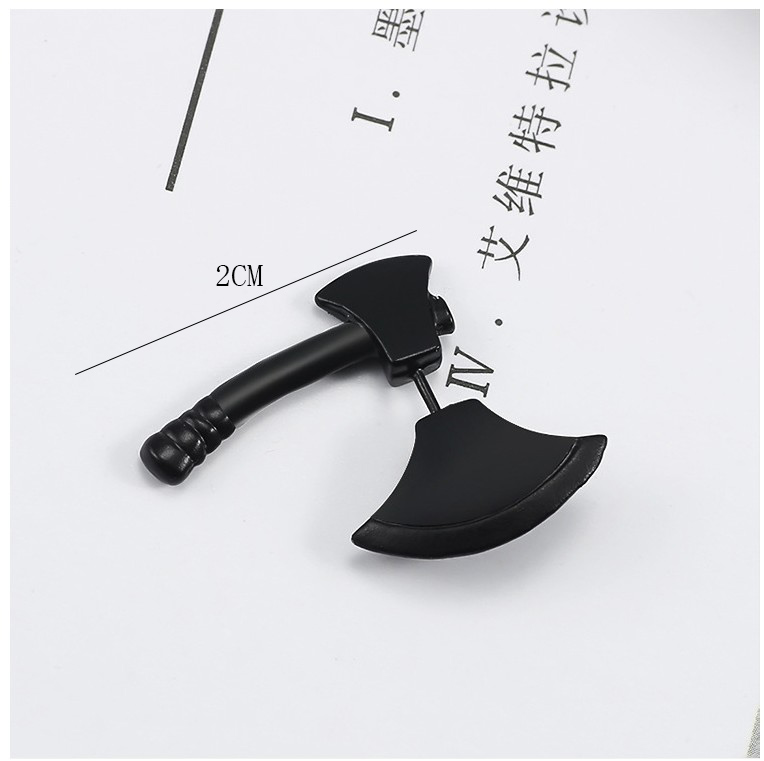 Fashion Unique Three-dimensional Axe Piercing Alloy Ear Stud display picture 6