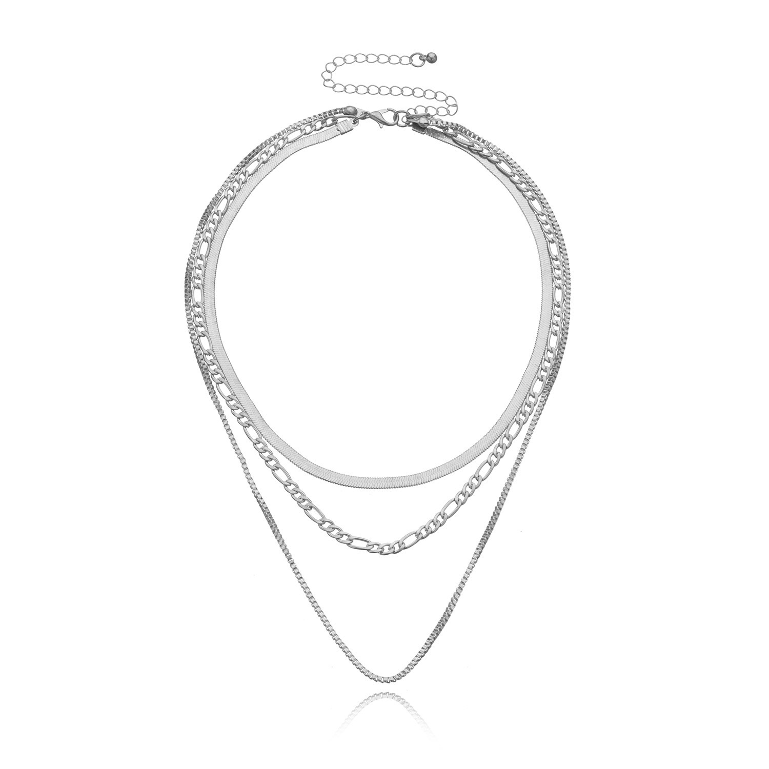 Fashion Elegant Geometric Multi-layer Clavicle Chain Necklace Women display picture 7