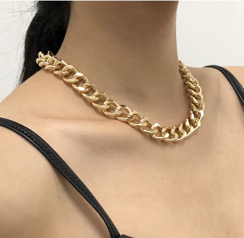 Fashion Simple Metal Hip Hop Geometric Chain Aluminium Necklace display picture 2