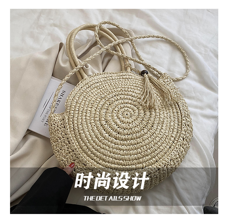 Women's 2022 New Fashion Summer Portable Woven Crossbody Large Capacity Straw Bag display picture 6