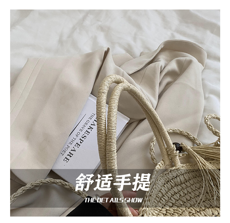 Women's 2022 New Fashion Summer Portable Woven Crossbody Large Capacity Straw Bag display picture 7