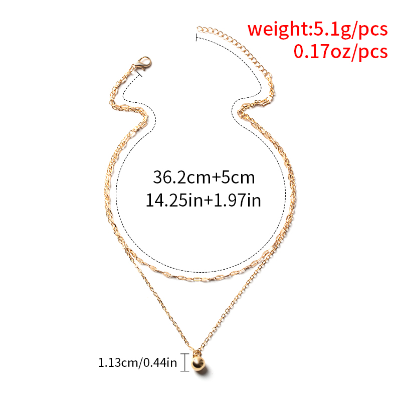 Fashion Round Alloy Plating Necklace display picture 2