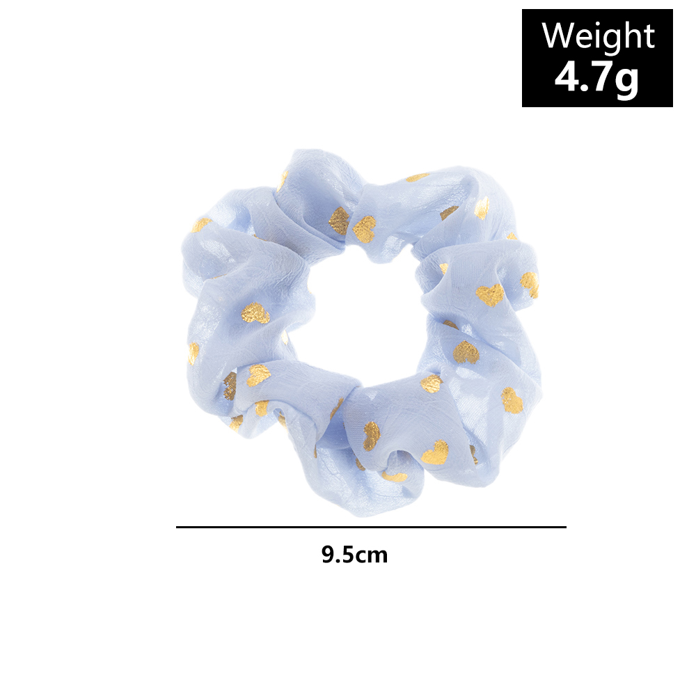 Simple New Style Women's Golden Heart Pattern Hair Scrunchies display picture 1