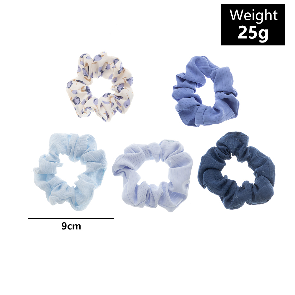 Retro Style Hair Accessories Solid Color Floral Satin Hair Rope Hair Scrunchies display picture 1