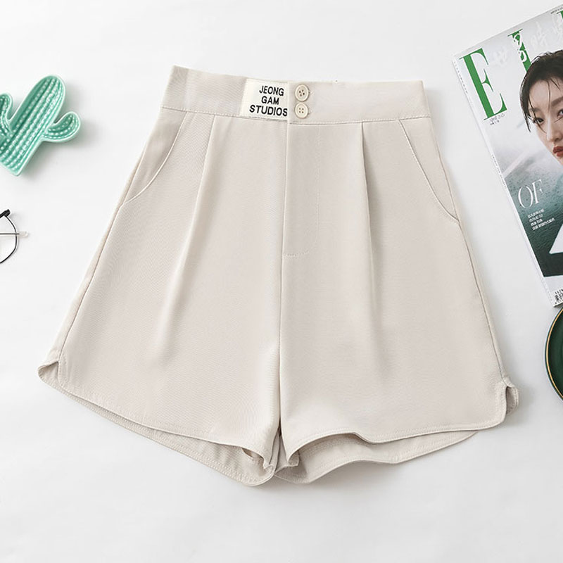 Nouveau Style De Femmes D'été Mince De Haute Taille Large-jambe Demi Shorts display picture 3