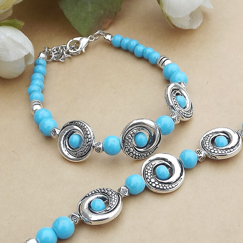 Ethnic Retro Jewelry Accessories Colorful Beads Micro Glass Bead Women's Alloy Bracelet display picture 4