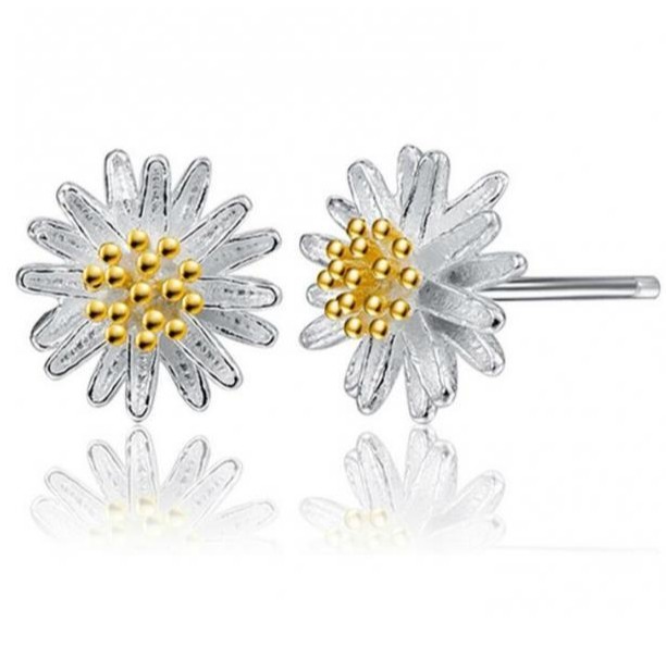 Fashion Simple Little Daisy Sunflower  Chrysanthemum Ear Studs Wholesale display picture 2